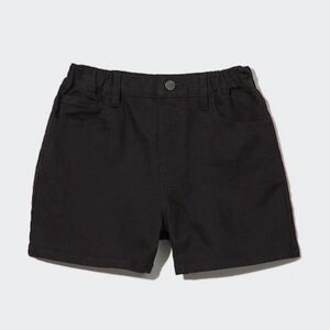Uniqlo GIRLS Easy Colour Shorts Black